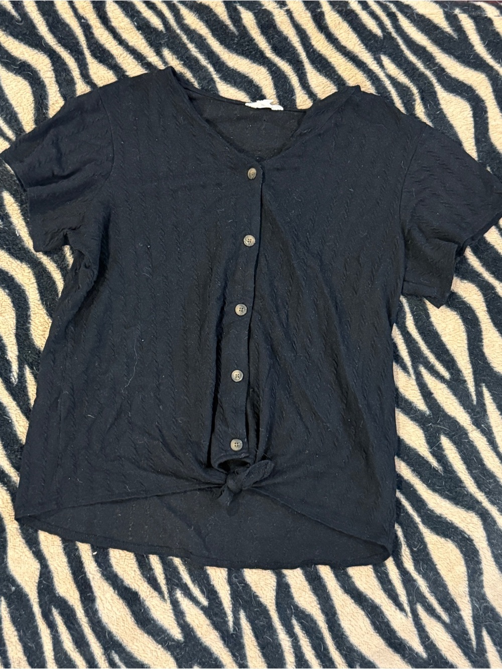 Weatherproof Black Buttonup